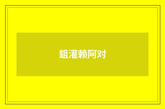 鉏灌赖阿对