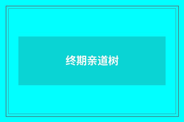 终期亲道树