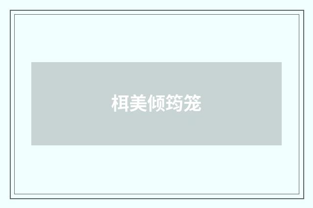 栮美倾筠笼