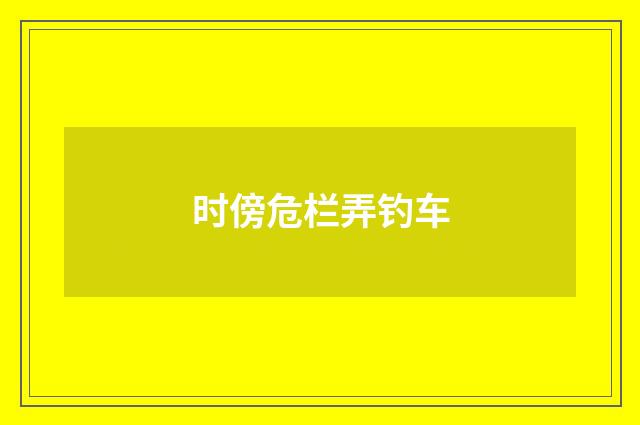时傍危栏弄钓车