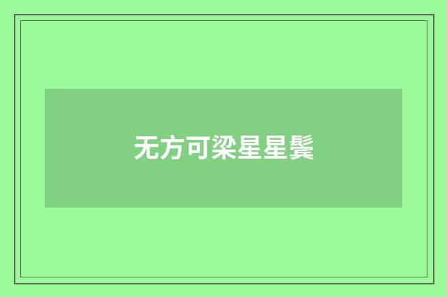 无方可梁星星鬓