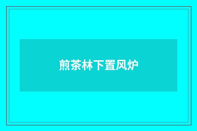 煎茶林下置风炉
