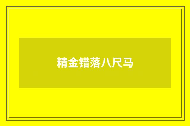 精金错落八尺马