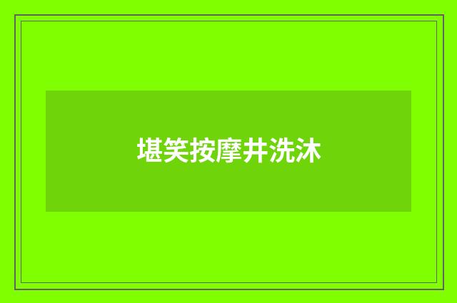 堪笑按摩井洗沐