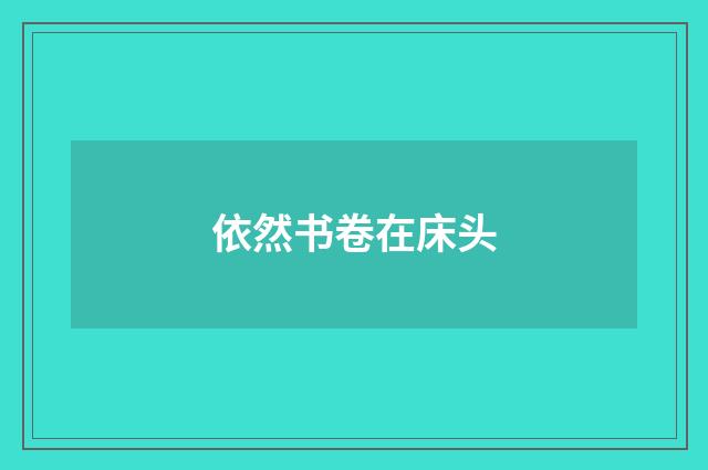 依然书卷在床头