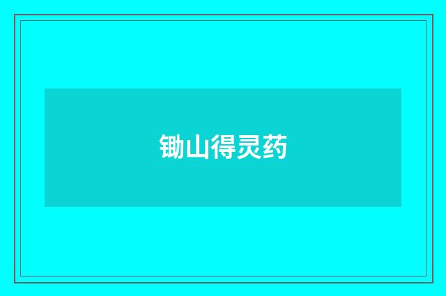 锄山得灵药