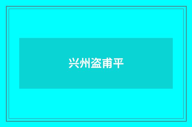 兴州盗甫平
