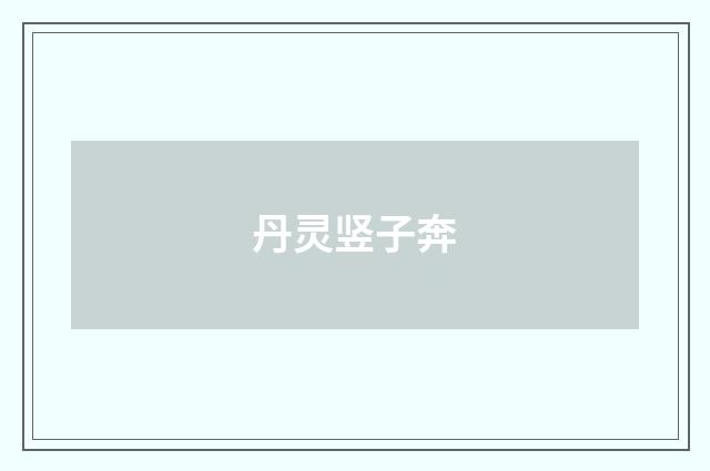 丹灵竖子奔