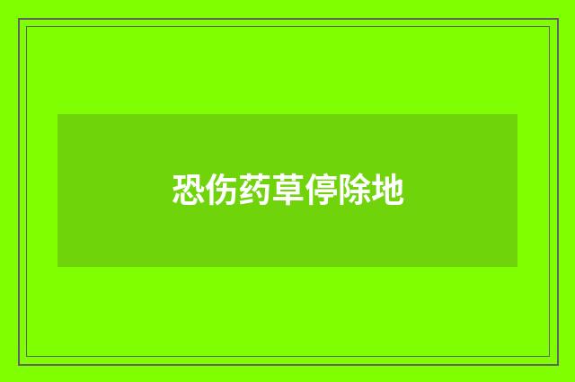 恐伤药草停除地