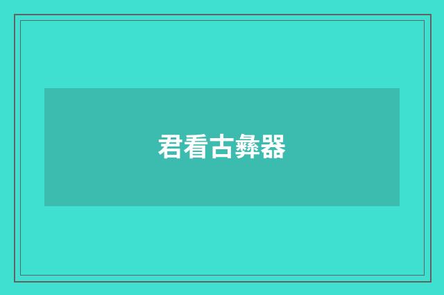 君看古彝器