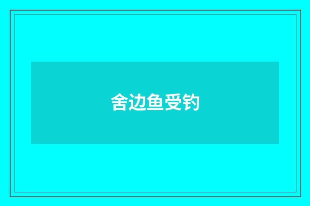 舍边鱼受钓
