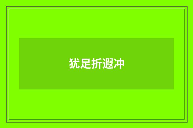 犹足折遐冲