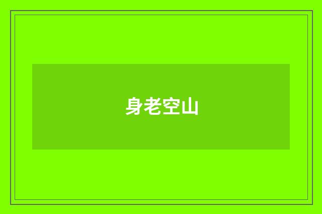 身老空山