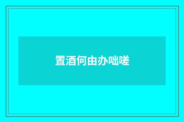 置酒何由办咄嗟