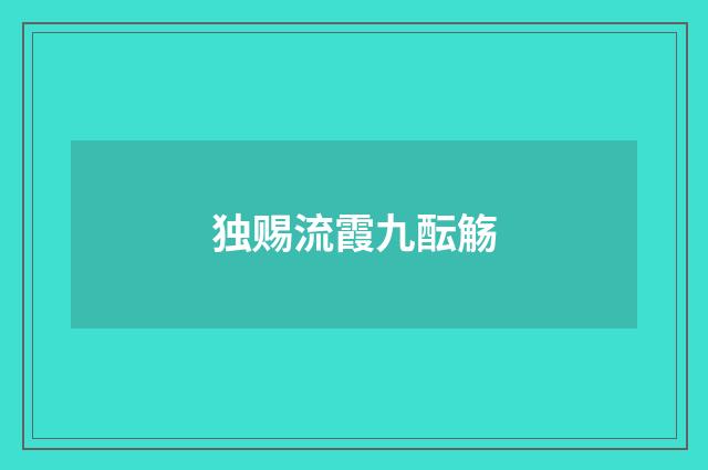 独赐流霞九酝觞