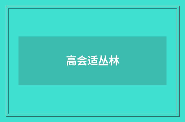 高会适丛林