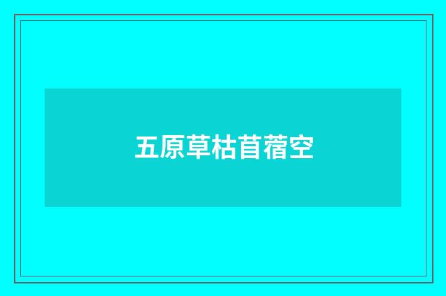 五原草枯苜蓿空