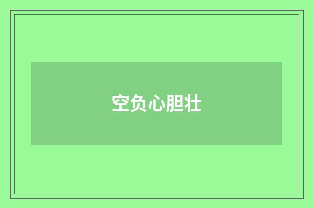 空负心胆壮