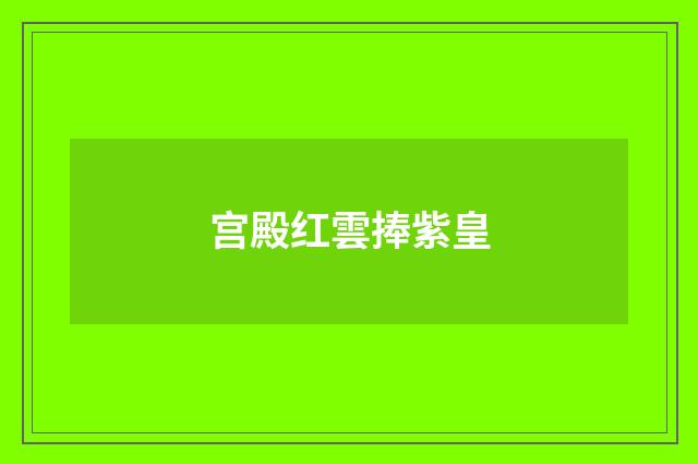 宫殿红雲捧紫皇