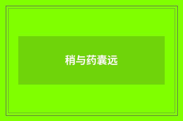 稍与药囊远