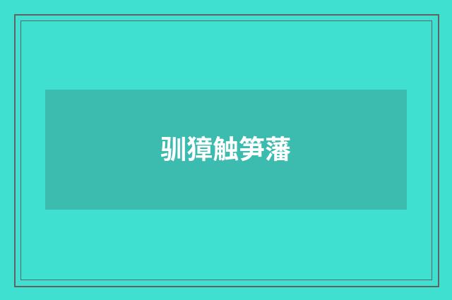 驯獐触笋藩