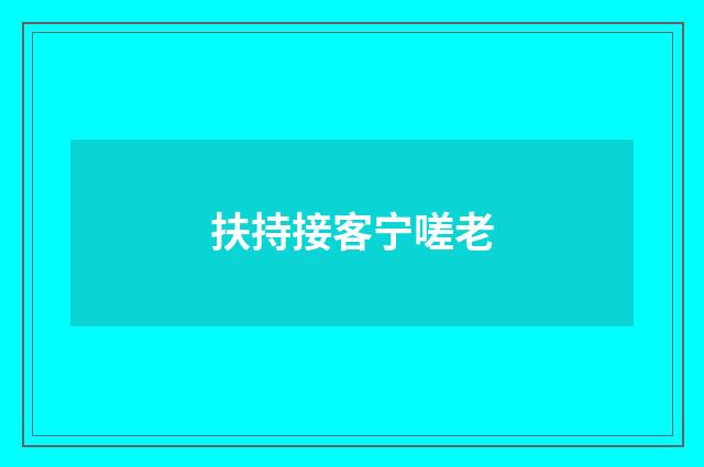扶持接客宁嗟老