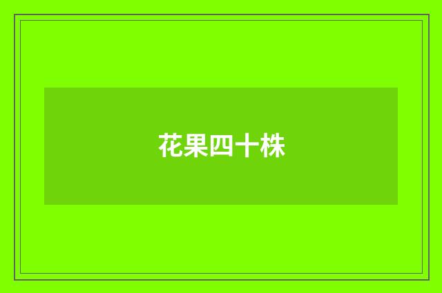 花果四十株