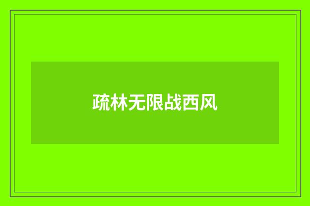 疏林无限战西风