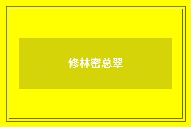 修林密总翠