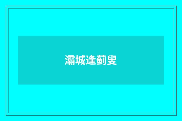 灞城逢蓟叟
