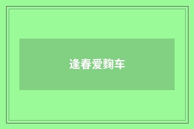 逢春爱麴车