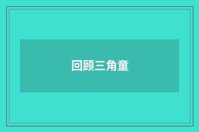 回顾三角童