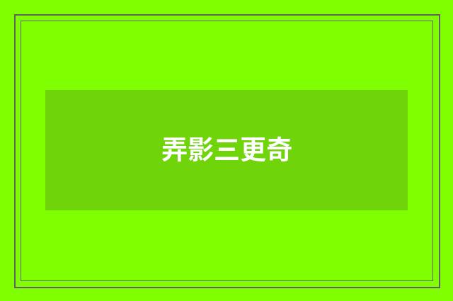弄影三更奇