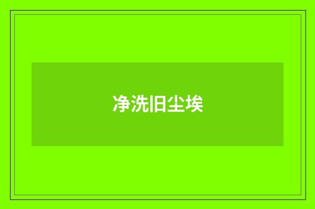 净洗旧尘埃