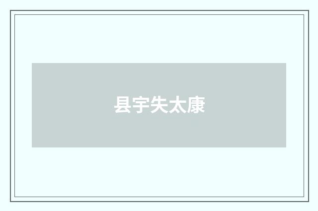 县宇失太康