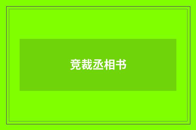 竞裁丞相书