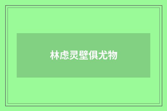 林虑灵壁俱尤物