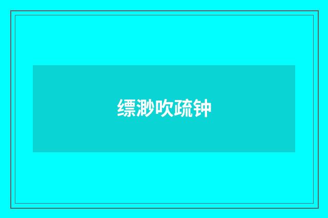 缥渺吹疏钟