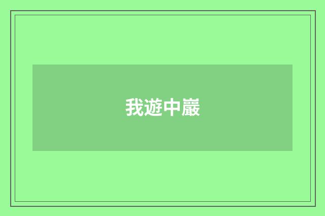 我遊中巖