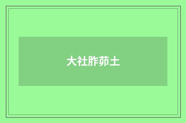 大社胙茆土