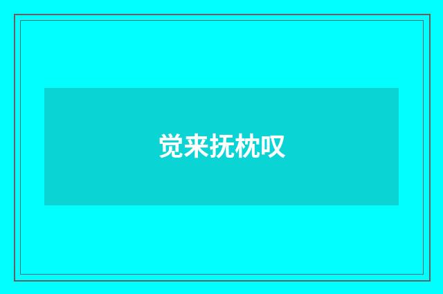 觉来抚枕叹