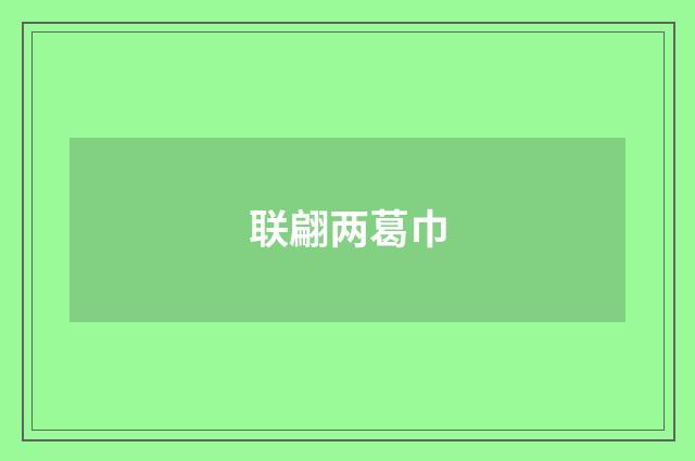 联翩两葛巾