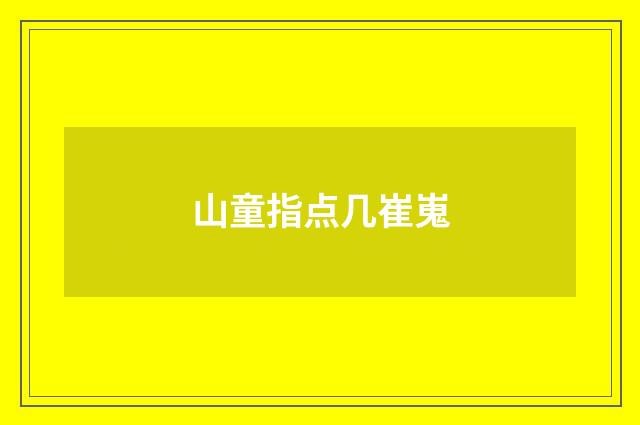 山童指点几崔嵬