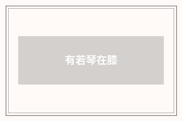 有若琴在膝