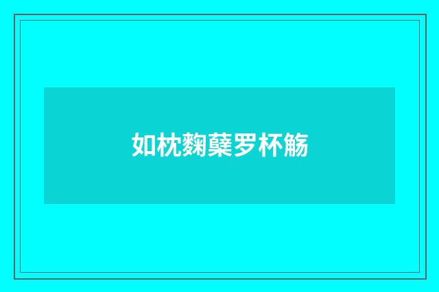 如枕麴蘖罗杯觞