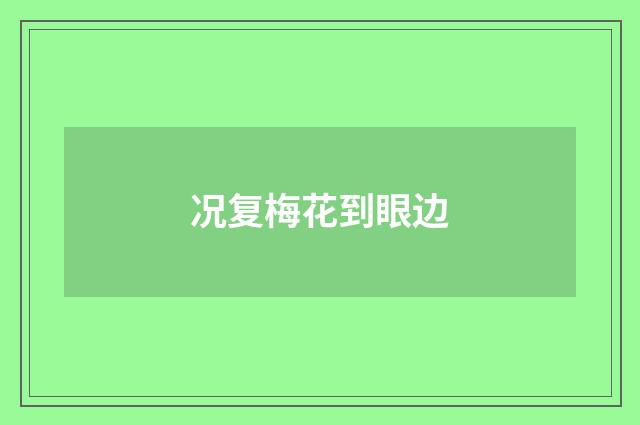 况复梅花到眼边
