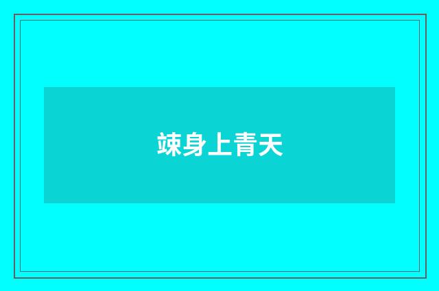 竦身上青天