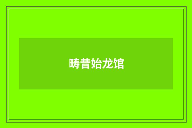 畴昔始龙馆