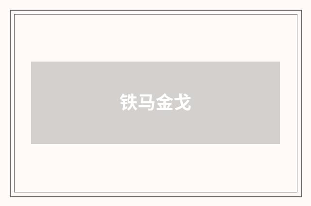 铁马金戈