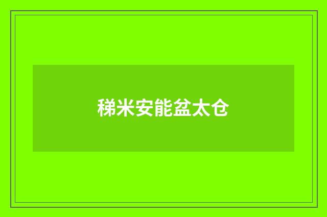 稊米安能盆太仓